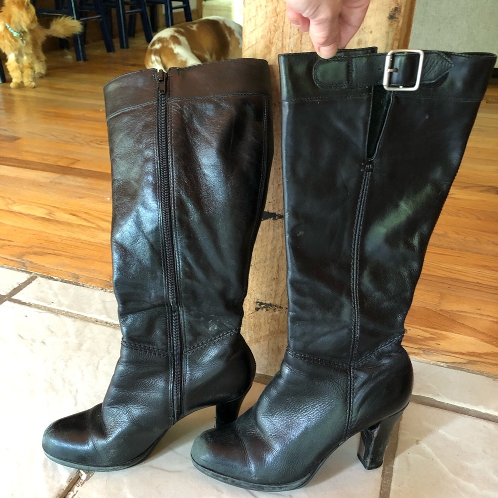 Black Steve Madden High Heeled Boots
